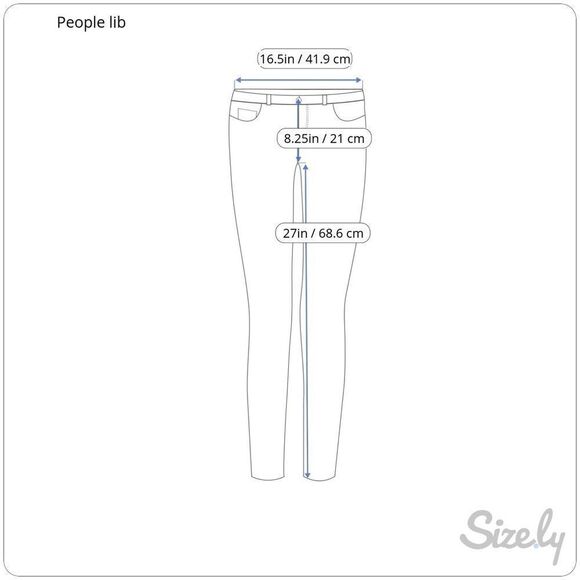 People’s Liberation cropped ankle crop skinny jeans embroidered denim pants 7 8 - Picture 15 of 15